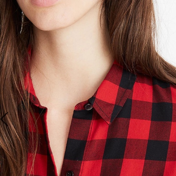 Madewell Flannel Tie-Front Shirt - Picture 2 of 2